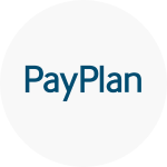 PayPlan logo in grey circle