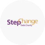 StepChange logo in grey circle