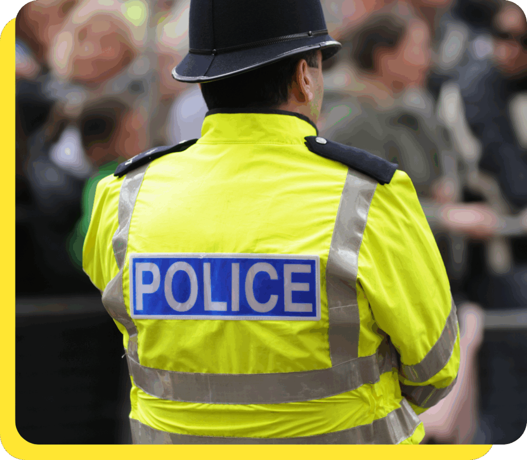 Police officer standing guard, symbolising our credit union’s decades-long commitment to serving those who protect our communities.