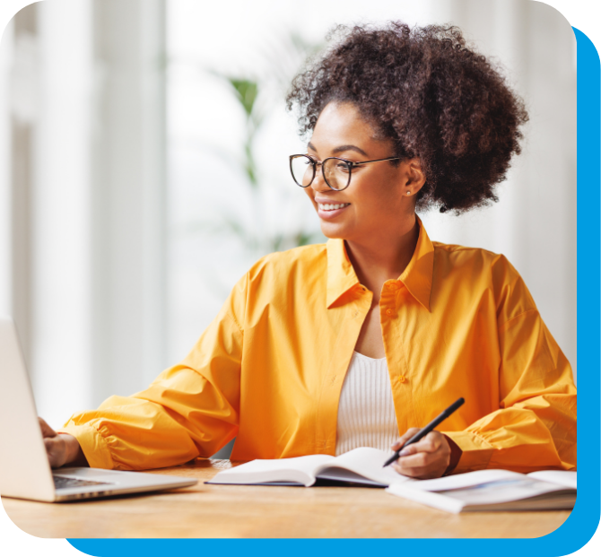 Woman smiling applying for the Community Fund to support a community initiative for workplace.